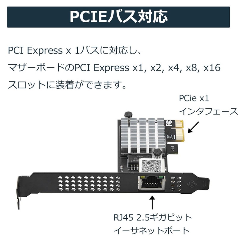 Side3 2.5Gbps LAN Card Network Card Realtek RTL8125B Chipset PCIe