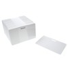 10 x Karteo® Blank Plastic Cards White Horizontal Horizontal with