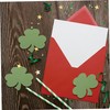 KONTONTY 1set Leaf Shaped Paper Cutouts for DIY Crafting Shamrock
