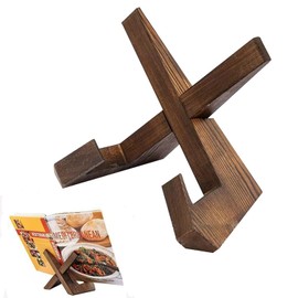 Cookbook Stand Holder Display Wooden,Cook Book Stand for Kitchen Counter, Multifunctional Display Stand,Foldable Kitchen Counter Decor, Great for Kitchen Countertops, Recipe Books and Photos
