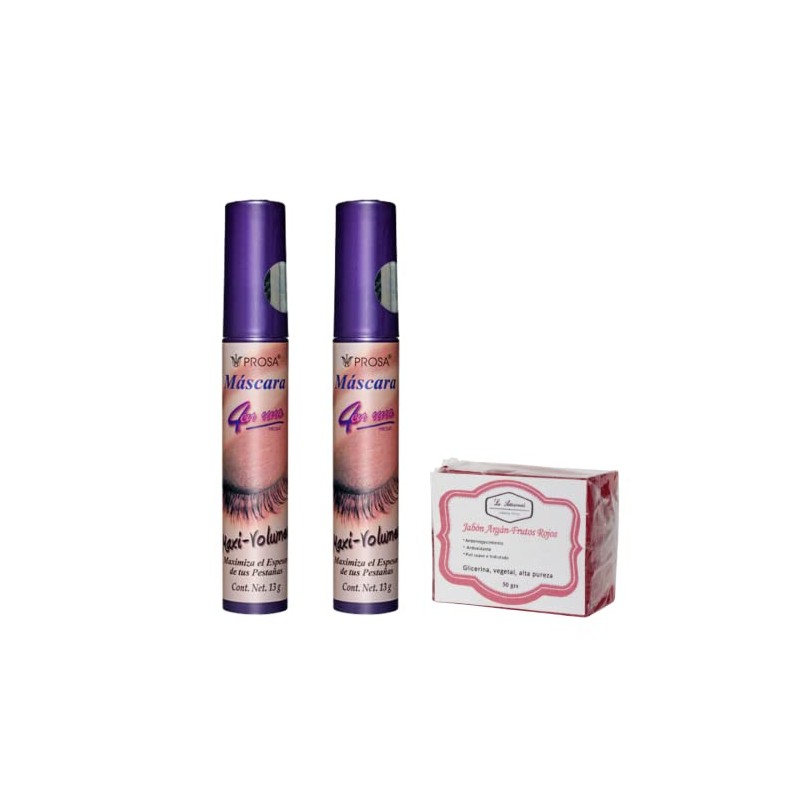 Prosa 4 en 1 | 2 Pack Mascara Pestañas Rimel