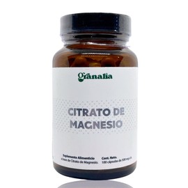 Life Citrato de Magnesio Puro | 100 cápsulas | 1 gr por porción | Alta Absorción | 50 porciones | Suplemento Alimenticio