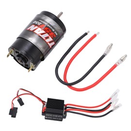 550 Brushed Motor with 320A Two Way Brushed Waterproof ESC Set for RC Rock Crawler Car35T