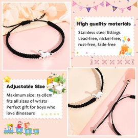 CheersLife Preschool Graduation Gifts For Him Class Of 2024 Gifts for Boys Dinosaur Bracelet Boys Gifts for Son Grandson Nephew Graduation Gifts for Boys Pre-school Graduate Gifts from Mum Dad