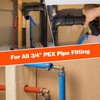 100 Pack 3/4 Inch PEX Cinch Clamps, Stainless Steel Single