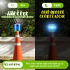 Kittmip 2 Pcs Solar Strobe Warning Traffic Light 360 Degree