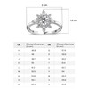 TJC Floral Ring White Cubic Zirconia CZ in 925 Sterling