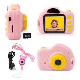 Upgrade Kids Camera for Girls, 1080P HD Digital Toddler Cameras for Children Birthday Festival Gift Camera for 3 5 6 7 8 9 Year Old Girls