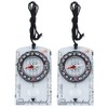 AceCamp 2 x Compass Outdoor Premium Portable Map Compass with