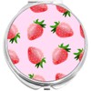 NewCharms Strawberry Pattern Compact with Mirrors - Perfect Pocket and