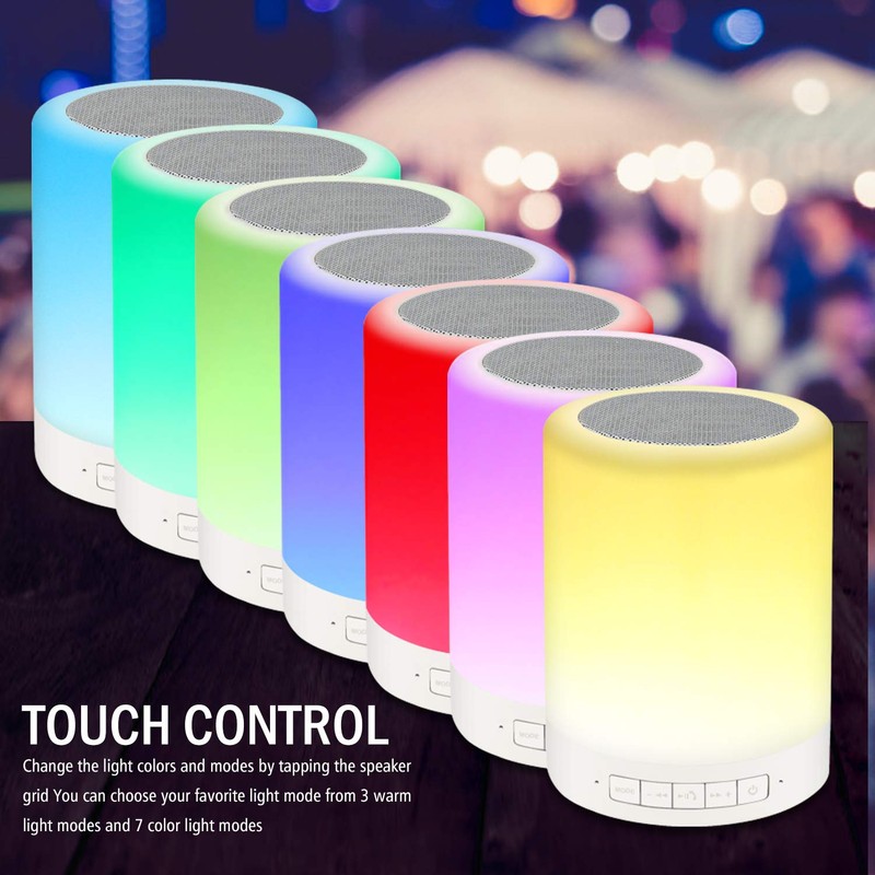 Night Light Portable Wireless Bluetooth Speaker RAGZAN Smart Touch Control