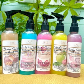 Sample Body Wash | Fun Delicious Smells | Increased Moisturizer |Available in Various Scents | Great Gift Ideas Organic Organic Organic Organic Organic Organic Fragrance Free Hydrating Hydrating Hydrating Hydrating - Scent: Peach Fantasy