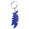 Komonee Fish Bone Blue Bottle Opener Key Chain Metal Dead