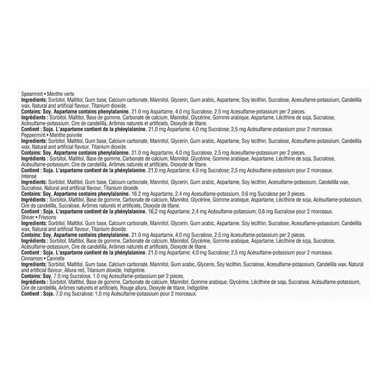 Dentyne Ice Sugar-Free Gum, Assorted Variety Gum Pack, 24 Packs