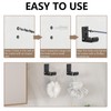 SNOMEL 10 Pieces Aluminum Alloy Folding Coat Wall Hooks with