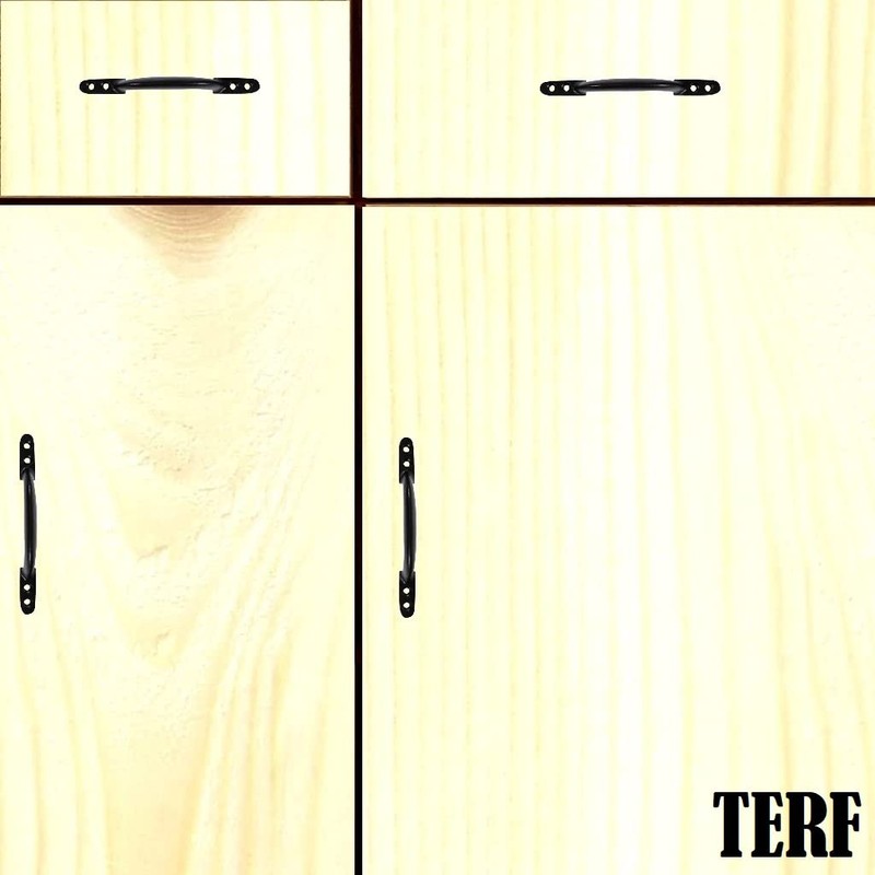TERF® Antique Black Door Pull Handle 150mm (6 inch) Traditional