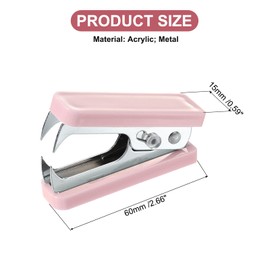 PATIKIL Acrylic Staple Remover, Heavy Duty Staple Puller Removal Tool Mini Pinch Jaw Style Staple Puller with Lock for Office Desk Home Desktop Accessories, Pink