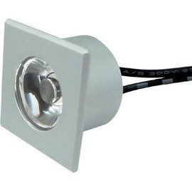 Lampen Lux Emile Outdoor Spotlight Square 350mA Warm White High Power LED Built-In Light Amp Plug
