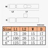 Grey Aluminium Alloy Solid Slide Latch Bolt Heavy Duty Thickened