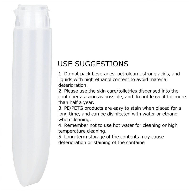 Pack of 20 Empty Squeeze Tubes, Refillable Plastic Squeeze Cosmetic