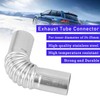 Stainless Steel Exhaust Pipe Angle Connector, 25 mm Exhaust Pipe