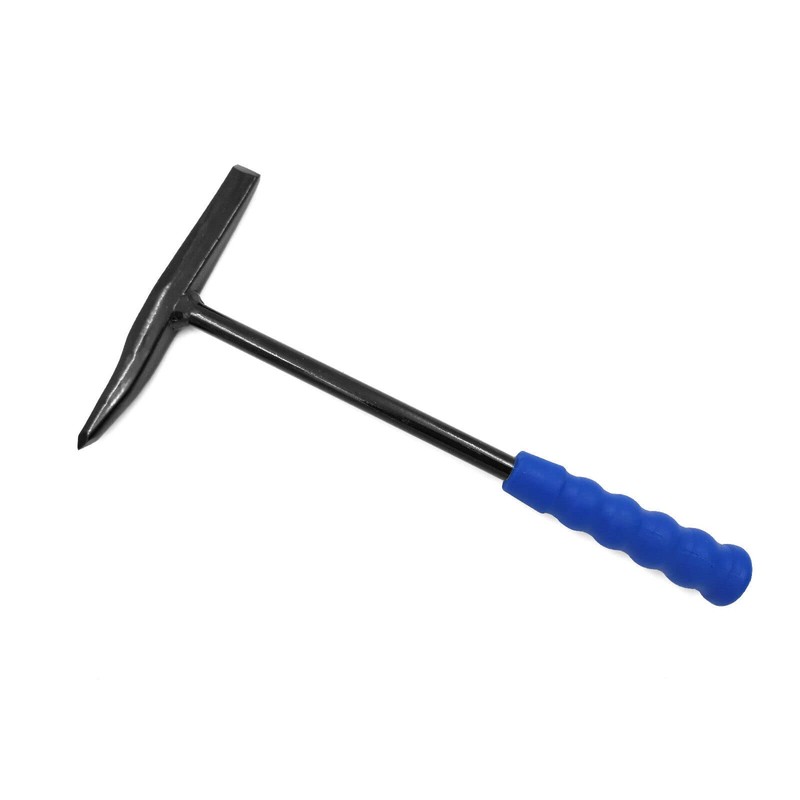 Slag Hammer, All-Steel, 350 g, Black Painted and Polished