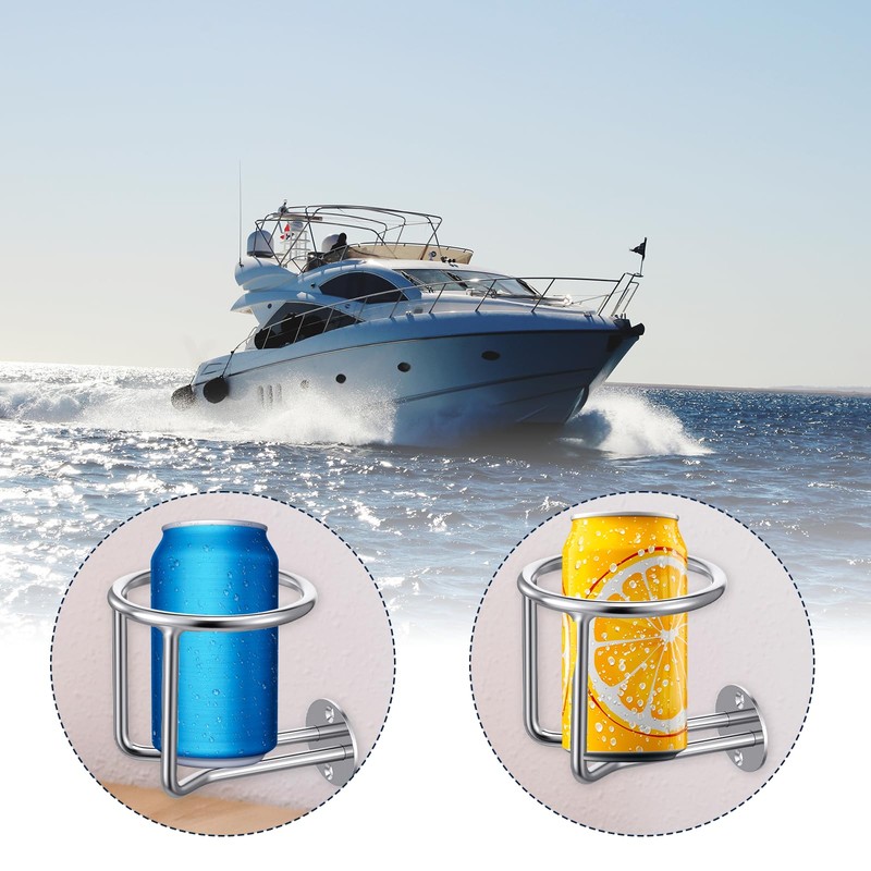 cobee 2 Pack Boat Cup Holders, Thickened 316 Stainleess Steel