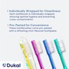 Dukal Fast Brush Pre-Pasted Disposable Toothbrushes (Box of 100)