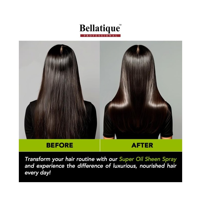 BELLATIQUE Super Oil Sheen Spray (6.76 oz) - Super Shine.