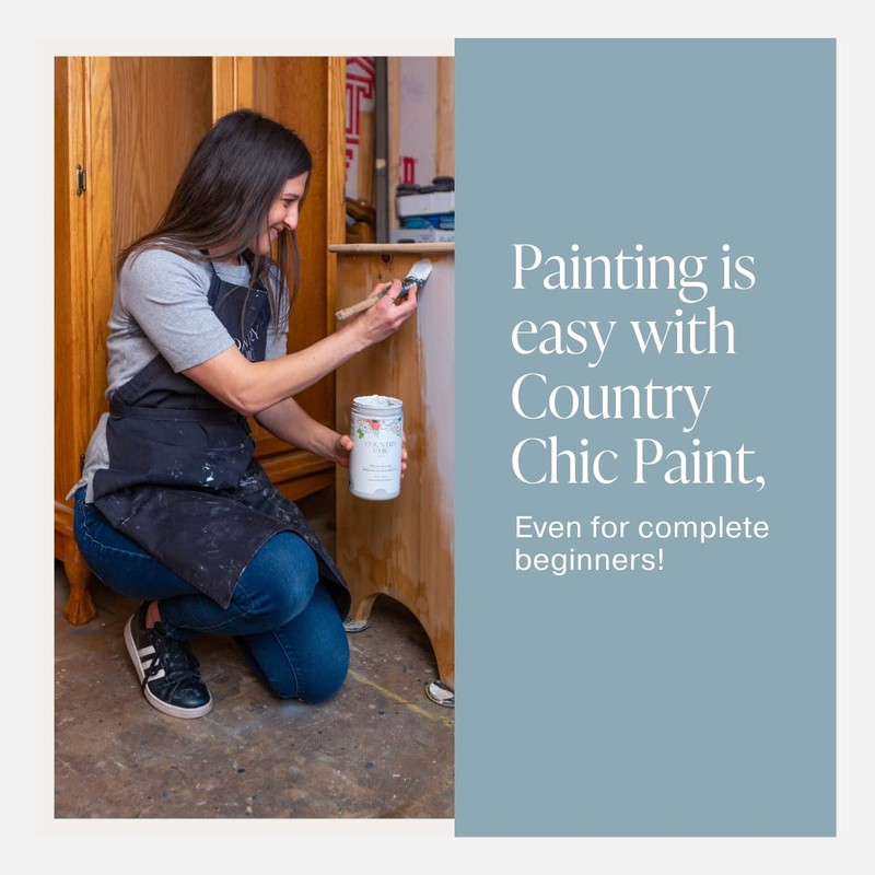 Country Chic All-in-One Chalk Paint for Furniture, Cabinets, Home Decor,