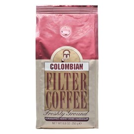 KURUKAHVECI MEHMET EFENDI Colombian Filter Coffee Freshly Ground Rich Aroma Full-bodied Natural Sweetish Hazelnuts to Chocolate, Caramel Flavor 8.8 Fl OZ