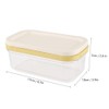 Cheese Keeper, Premium Butter Storage Box Butter Container Transparent with