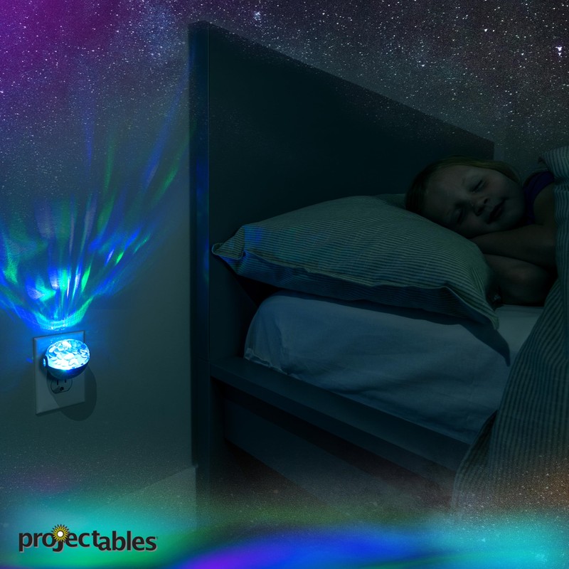 Projectables Northern Lights LED Projection Night Light with Moving Atmospheric
