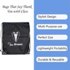 Sai Creations Team Groom Drawstring Bag - Black Polyester -