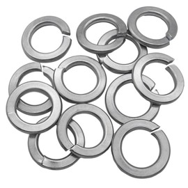 SKIR'CO Pack of 50 Galvanised DIN127 Spring Washers M20, Metal Discs, Split Spring Washers