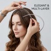 2PCS Simple Thin Multi-Layer Silver Headbands