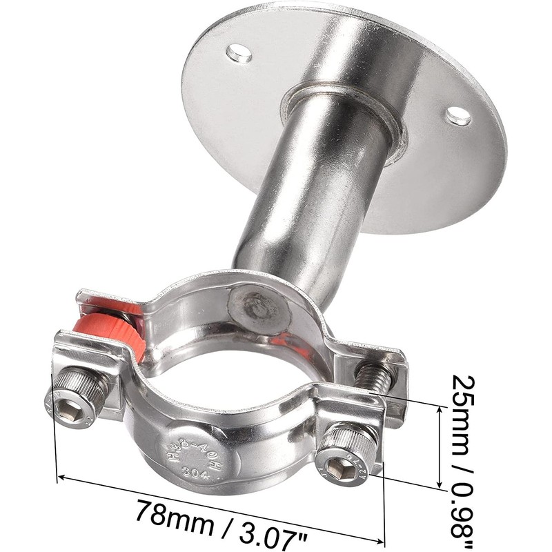 Hsthe Sea 2pcs Wall Mount Ceiling Mount Pipe Bracket, (Φ25-27mm)