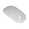 Wireless Mouse Rechargeable DualMode 2.4G Ergonomic Mute Optical Computer Accessories(White