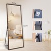 Niccy 65"x22" Full Length Mirror with Wooden Frame, Large Floor