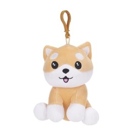 Kawaii Kuties 5"/12.5cm Japanese Kawaii Shibu Inu Dog Soft Plush Bag Clip