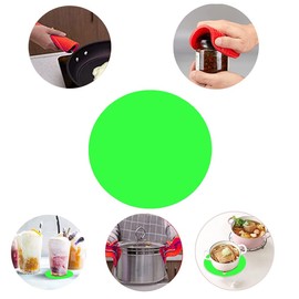 LSVGOE Jar Bottle Opener 3 Pack for Weak Hand and Seniors with Arthritis, 5-in-1 Multi Kitchen Tools Set 4-in-1Jar Grip Opener and Non Slip Jar Gripper Pad, Reusable Silicone Straws Included (Green)