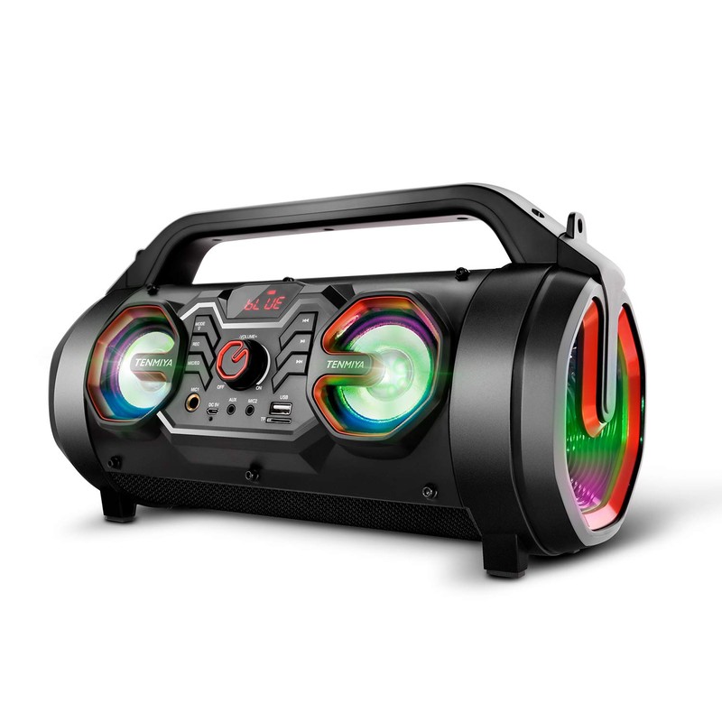 Portable Bluetooth Speaker with Subwoofer, Wireless Speakers with Booming Bass,