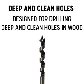Drill America 7/8" X 18" Ship Auger Drill Bit for Wood