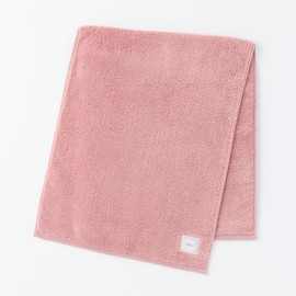 UCHINO FUCA Big Face Towel, Skin-friendly, Fluffy, Volume, Fast Absorption, 100% Cotton, Dark Pink, Gift