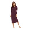 WiWi Nightgowns for Women Soft Viscose from Bamboo Long Sleeve