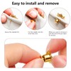 20Pcs Metal Pin Backs Locking, Locking Pin Backs with Storage