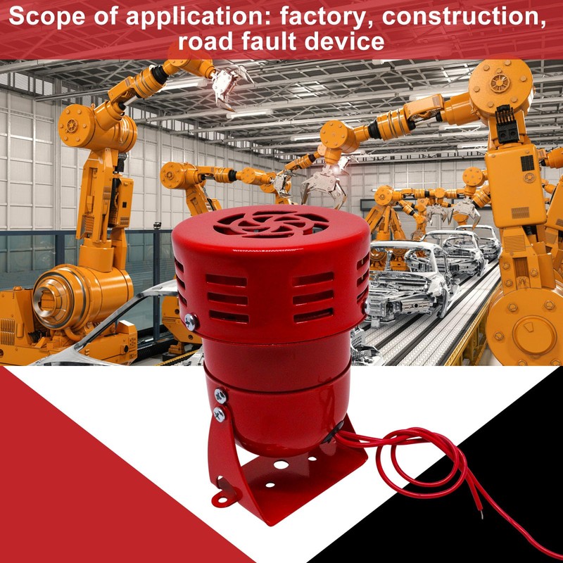 S SYDIEN Motor Siren Red 1Pc AC 110V 114dB Industry