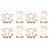 100pcs Binder Clips for Student Strong Clamping Force Metal Arrows