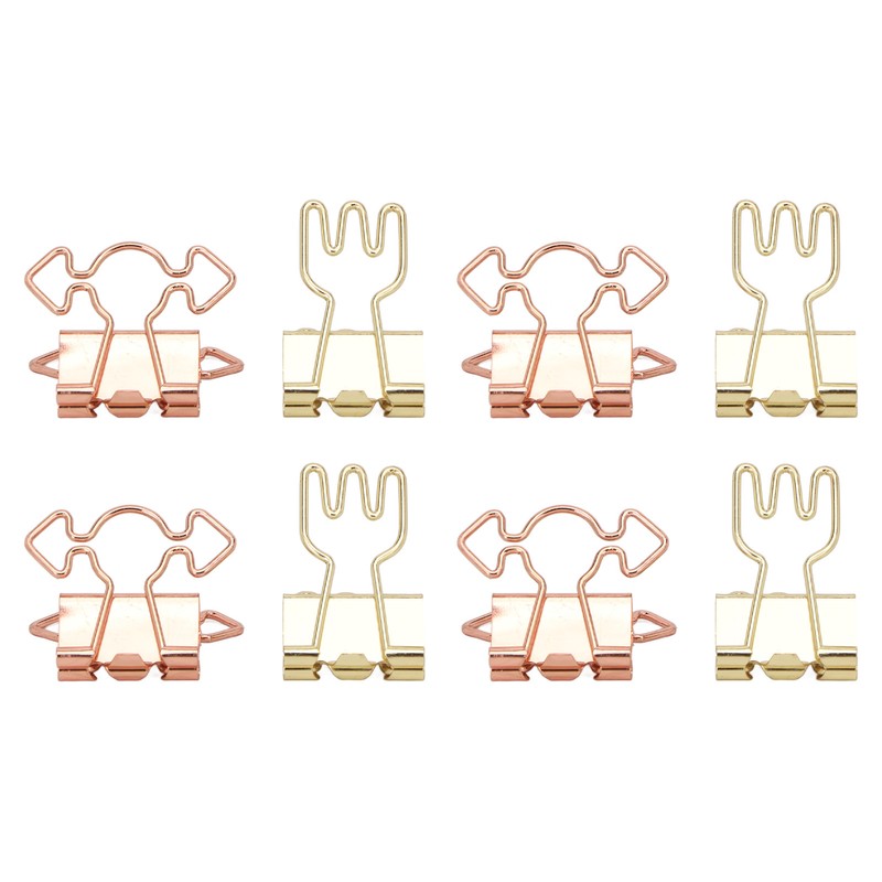 100pcs Binder Clips for Student Strong Clamping Force Metal Arrows