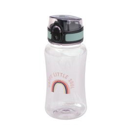 LÄSSIG Children's Drinking Bottle 420 ml BPA-Free Leak-Proof Drinking Bottle Tiny Outdoor Rainbow